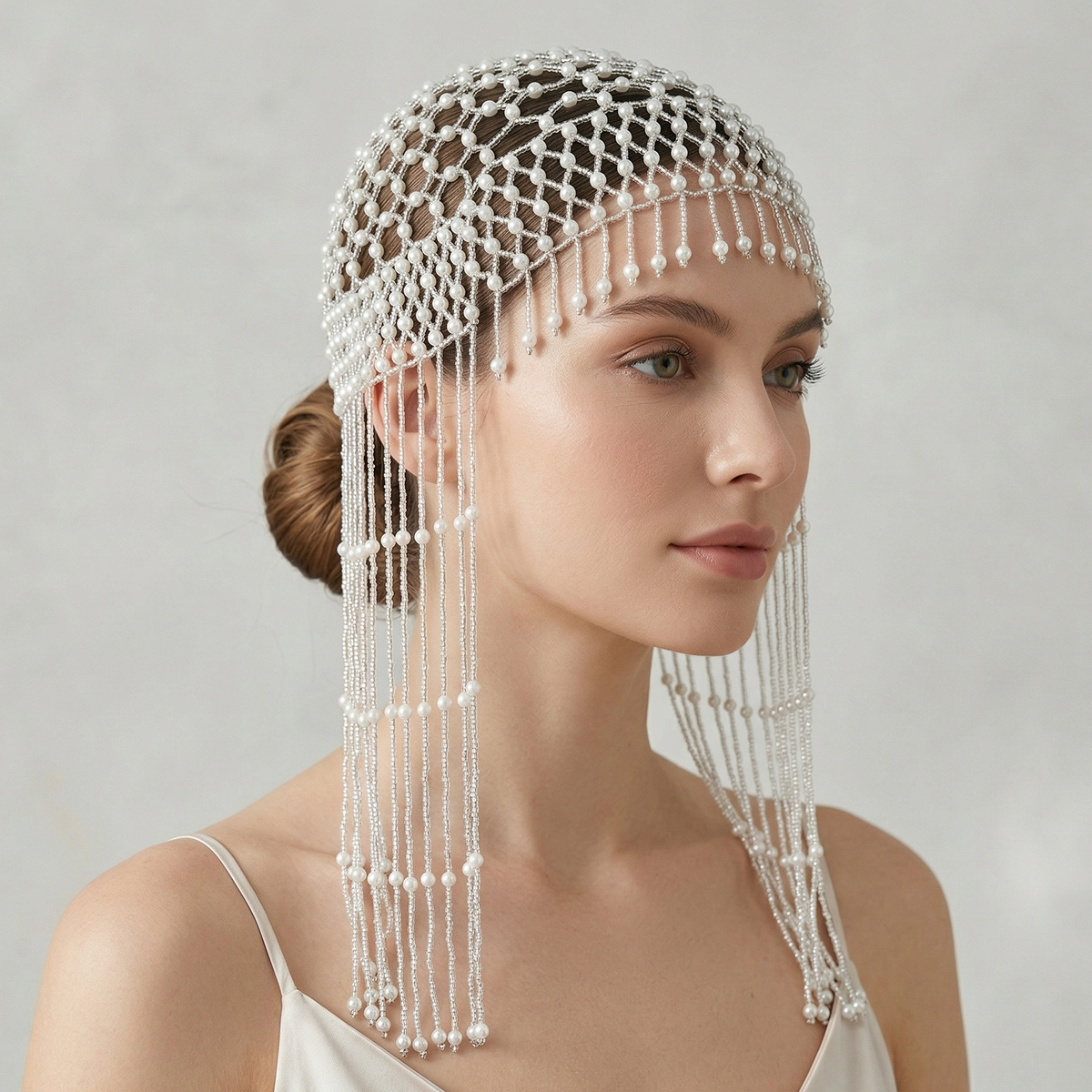 Luxury Pearls Beaded Headwrap  - Tech Hair Accessories avis et prix