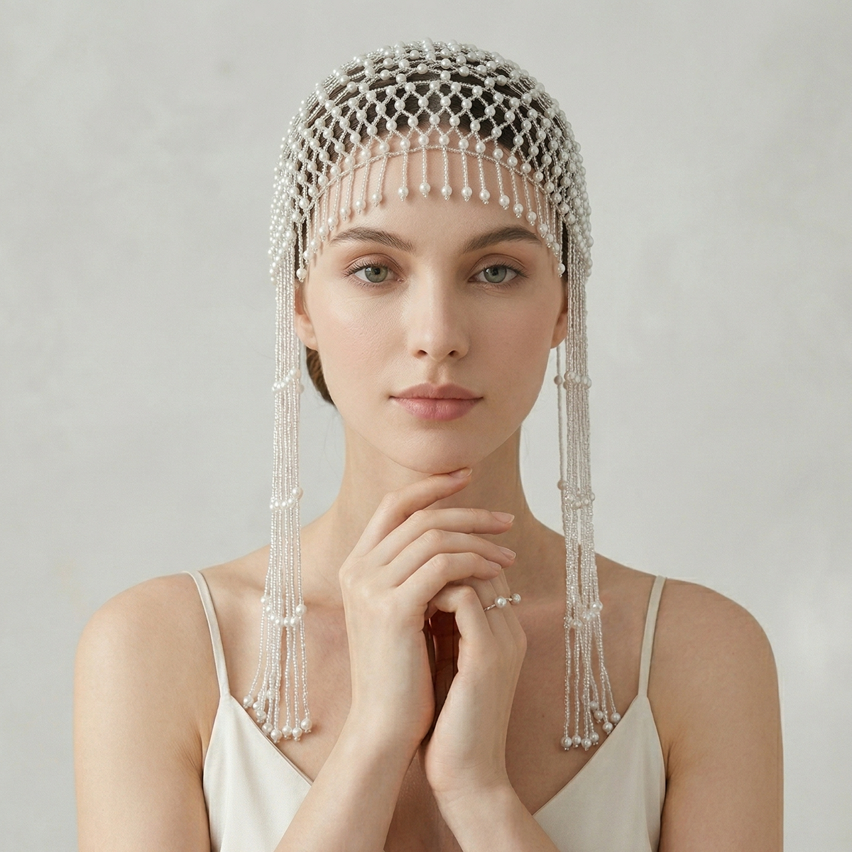 Luxury Pearls Beaded Headwrap  - Tech Hair Accessories avis et prix