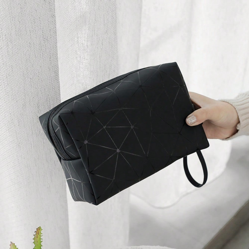 Geometric Luminous Makeup Bag  - Tech Accessories Travel Organizer Pouch avis et prix