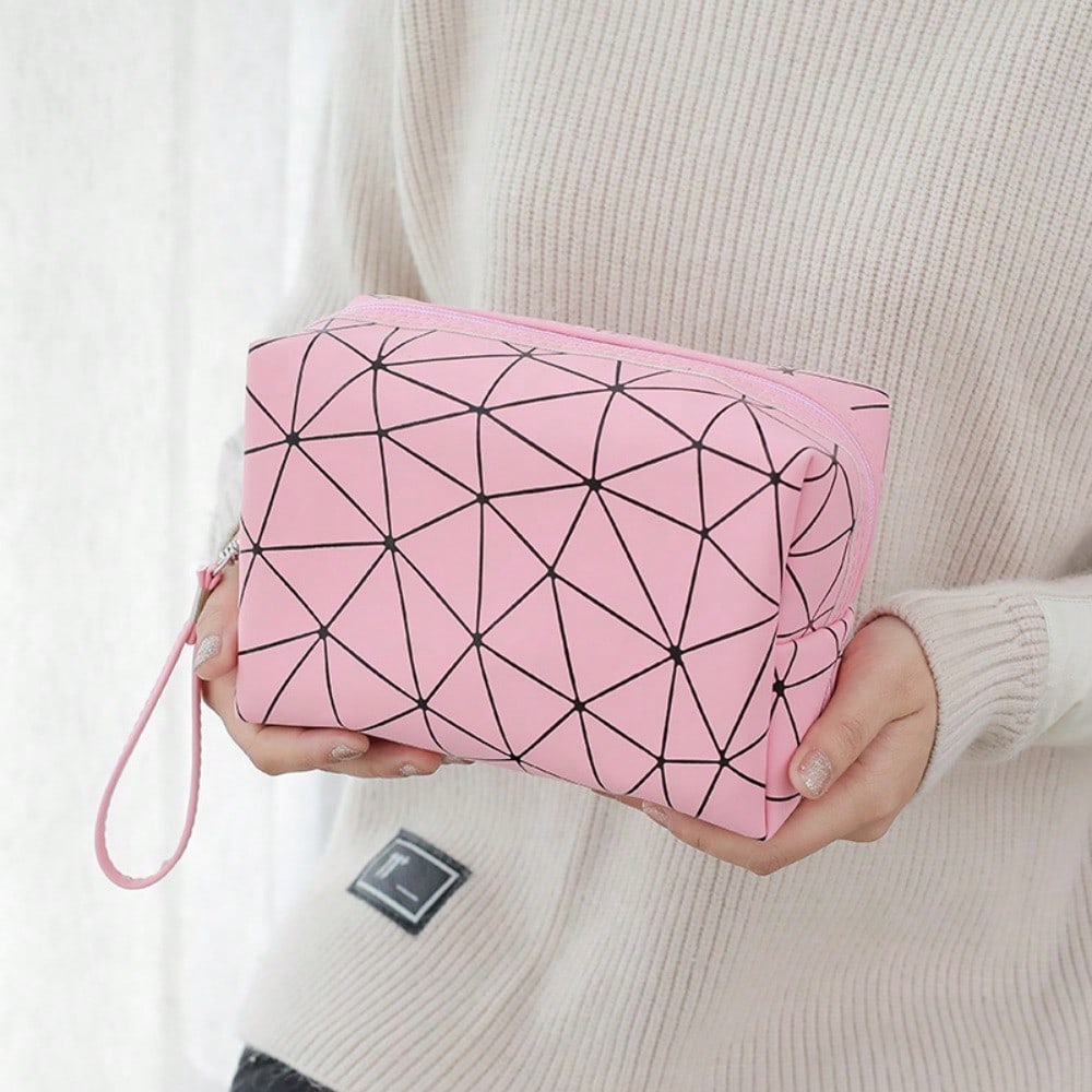 Geometric Luminous Makeup Bag  - Tech Accessories Travel Organizer Pouch avis et prix