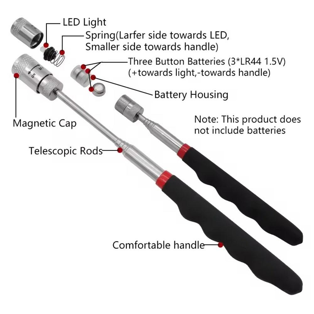 Telescopic Magnetic Pen with L - Pen Holder Magnetic avis et prix
