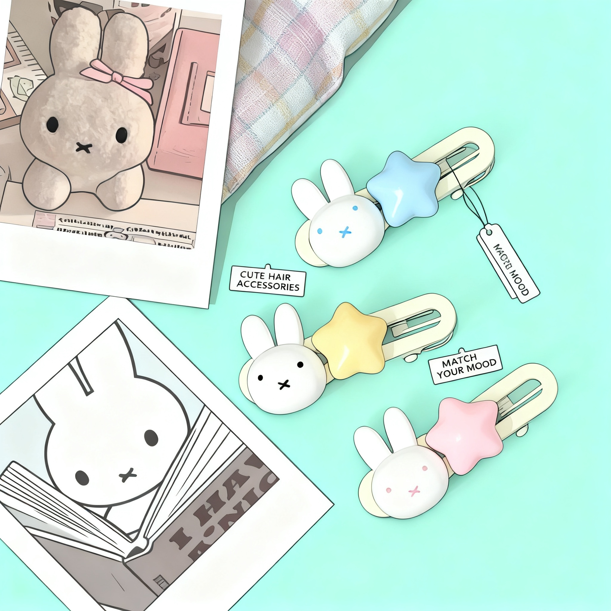 Miffy Star Hair Clip Kawaii Du - Tech Hair Accessories avis et prix