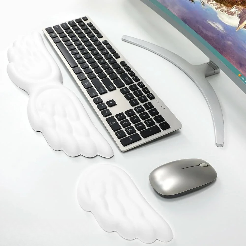 Mousepad Ergonomic Angel Keybo - Keyboard Wrist Pad Leather avis et prix