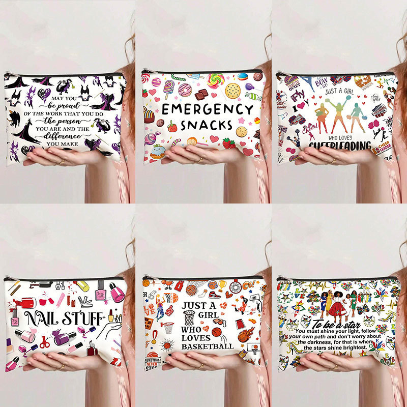 1 PC Women Printed Canvas Make - Tech Accessories Travel Organizer Pouch avis et prix