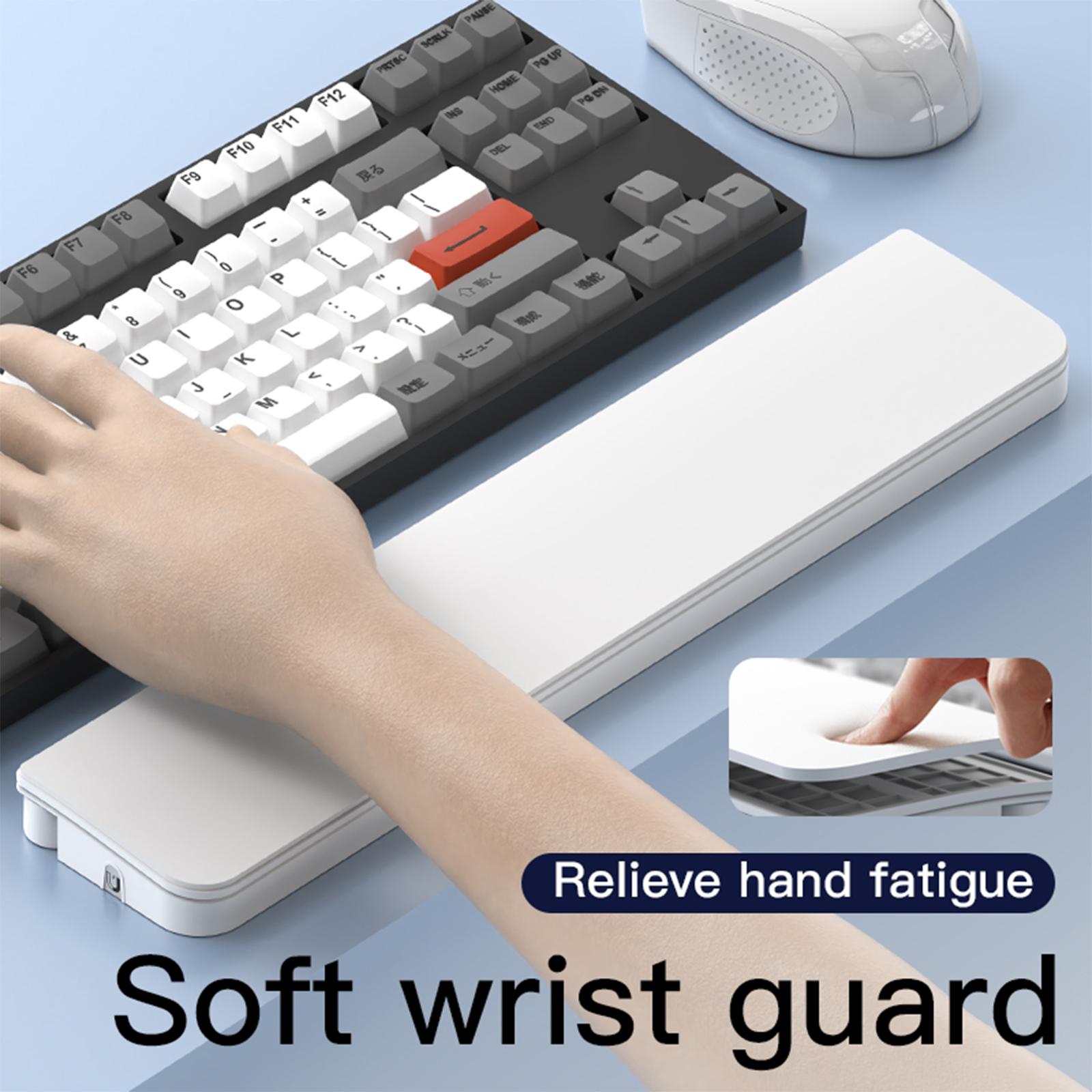 ABS & Leather Hand Wrist Rest  - Keyboard Wrist Pad Leather avis et prix