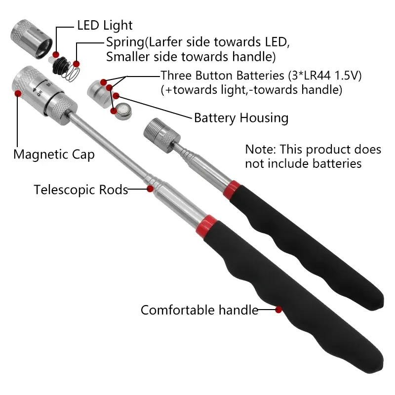Telescopic Magnetic Pen with L - Pen Holder Magnetic avis et prix