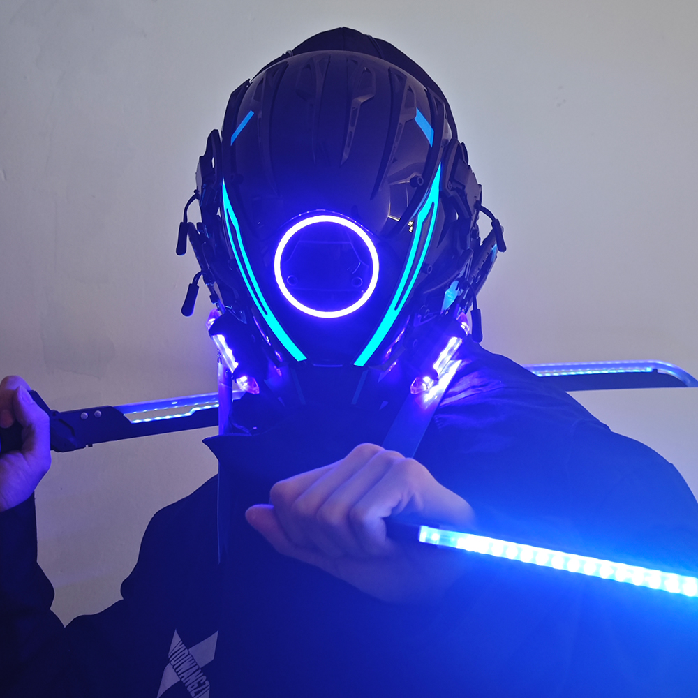JAUPTO Punk Mask for Men, LED  - Tech Wear Accessories avis et prix