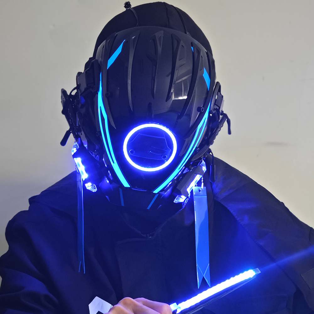 JAUPTO Punk Mask for Men, LED  - Tech Wear Accessories avis et prix