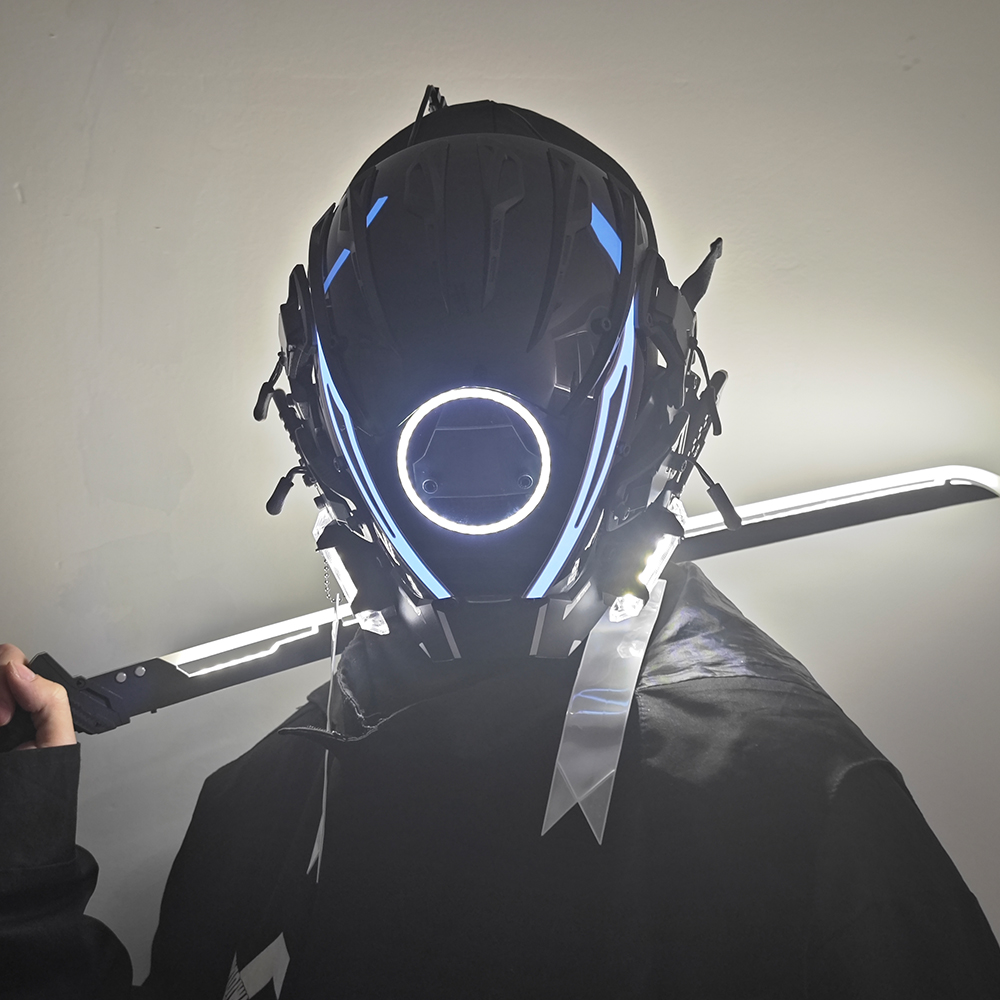 JAUPTO Punk Mask for Men, LED  - Tech Wear Accessories avis et prix