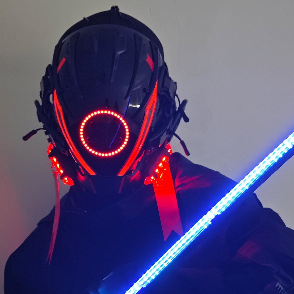 JAUPTO Punk Mask for Men, LED  - Tech Wear Accessories avis et prix