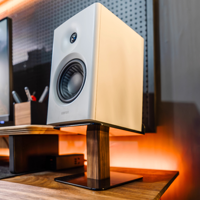 Black Walnut Speaker Stand Des - Tech Room Accessories avis et prix