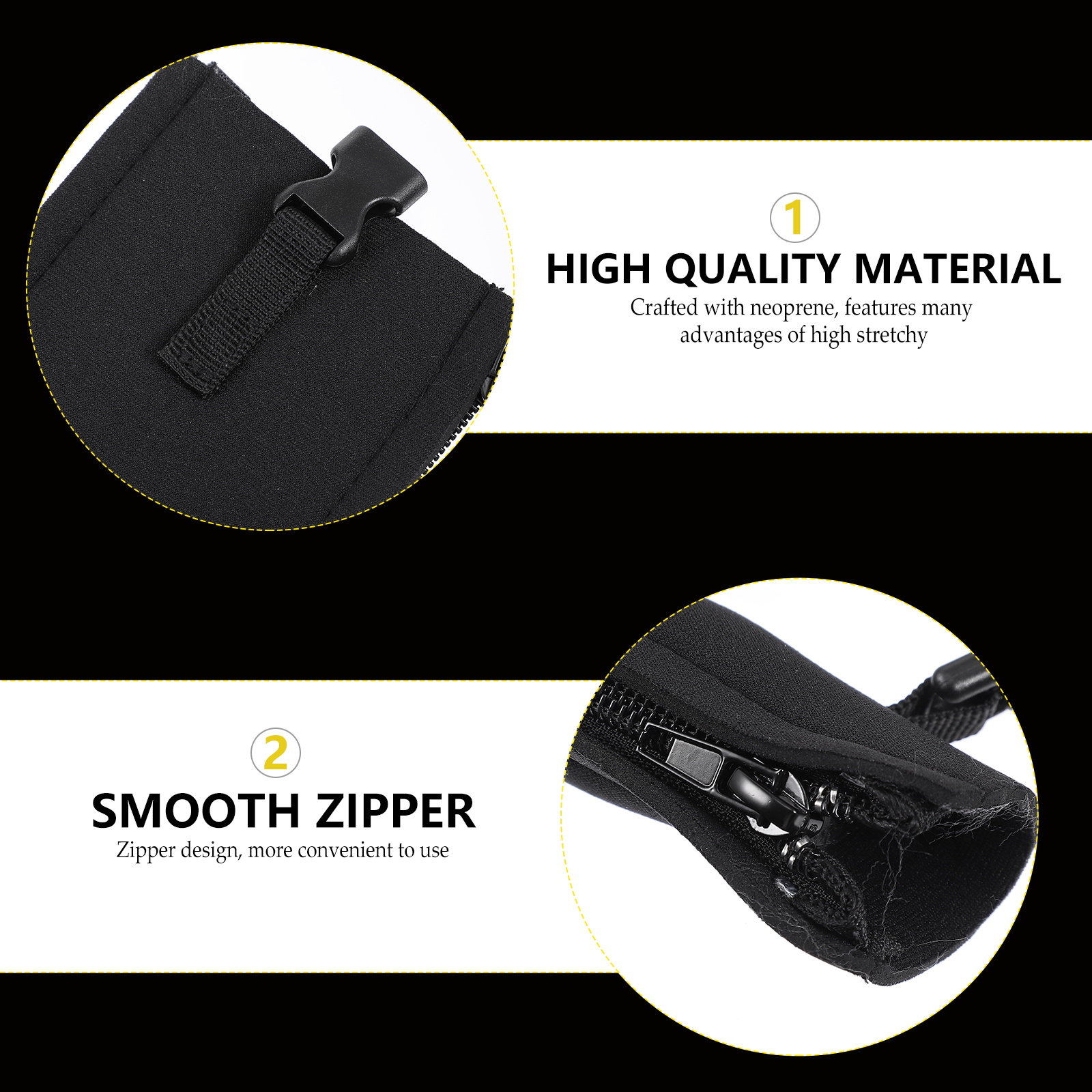 4Pcs Neoprene Cable Organizer  - Cable Sleeve Neoprene avis et prix