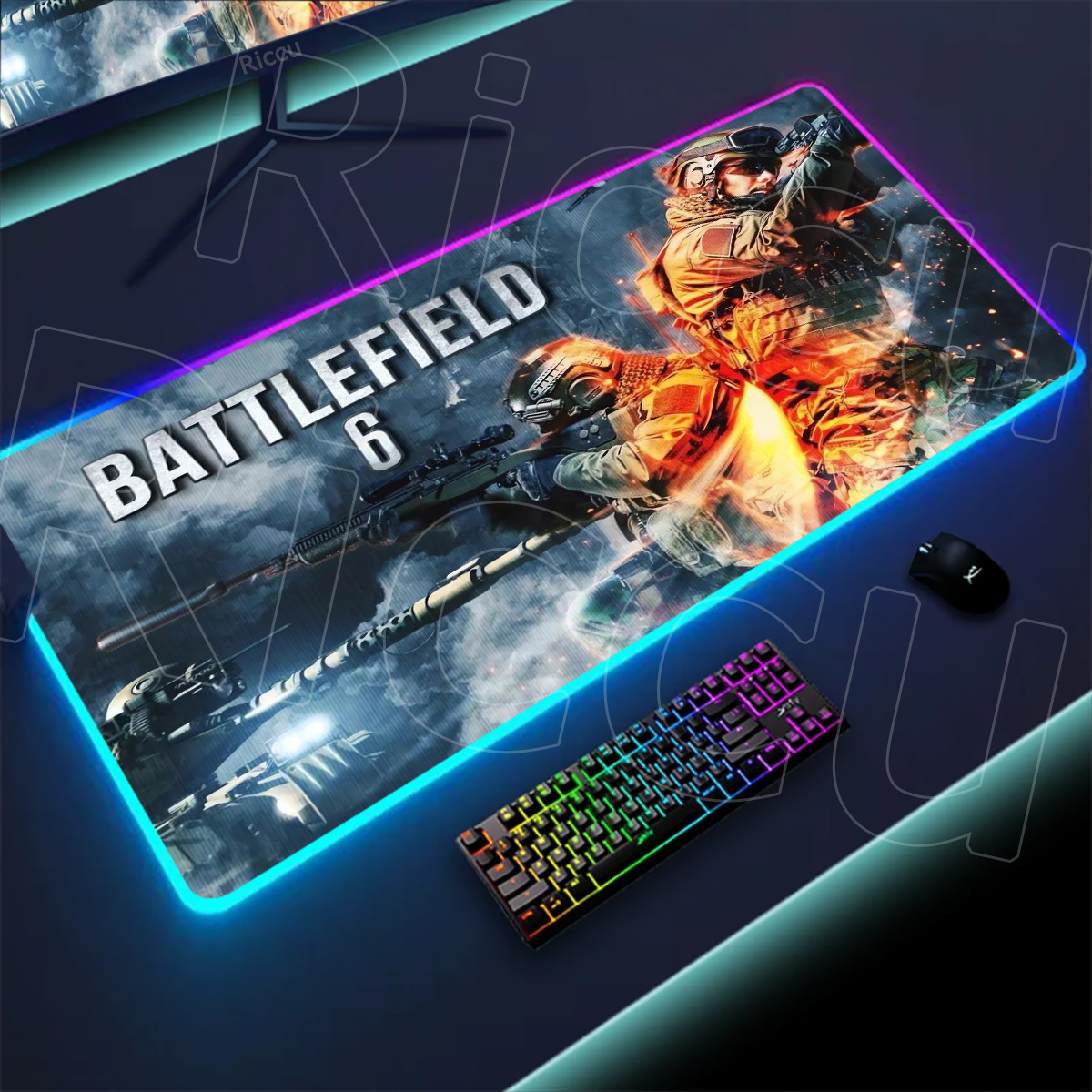 New Gamer Rgb Desk Mat Back Li - Tech Table Accessories avis et prix