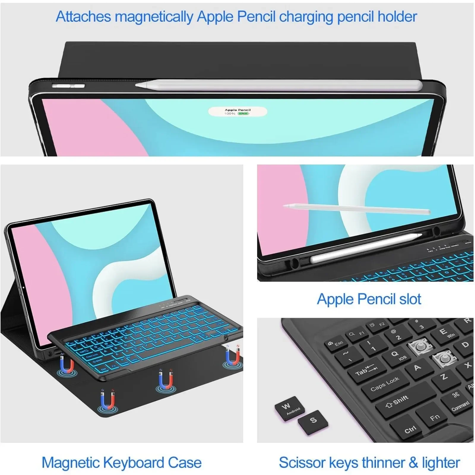 Keyboard Case for HONOR Pad X8 - Pen Holder Magnetic avis et prix