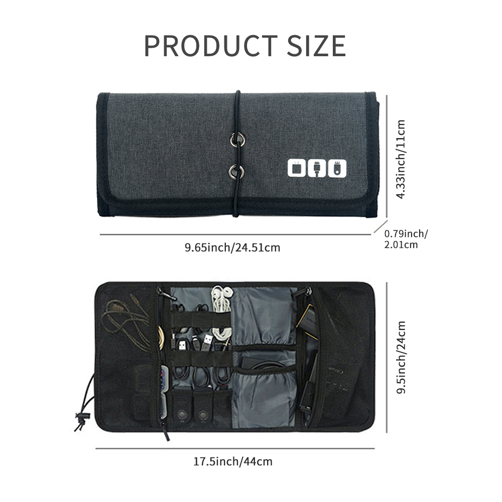 Travel Cable Storage Bag，Elect - Tech Accessories Travel Organizer Pouch avis et prix