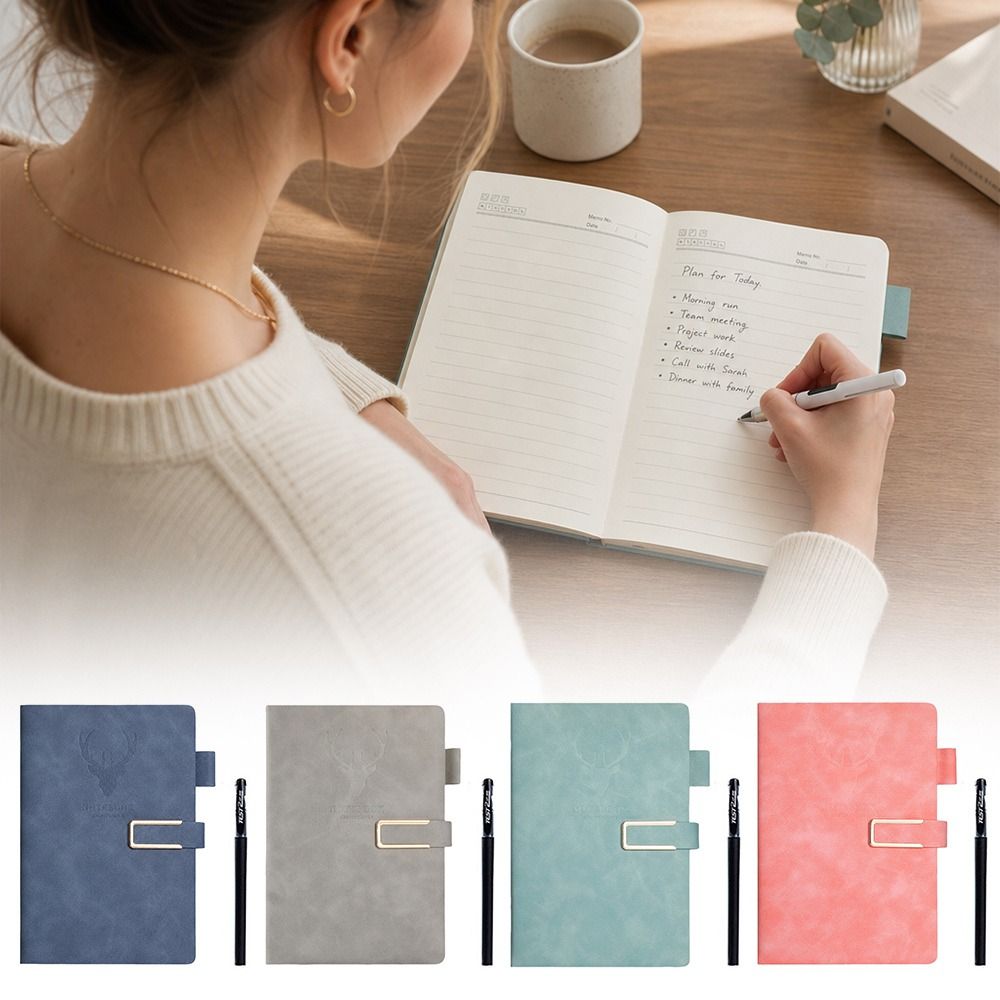New PU Leather Magnetic Buckle - Pen Holder Magnetic avis et prix