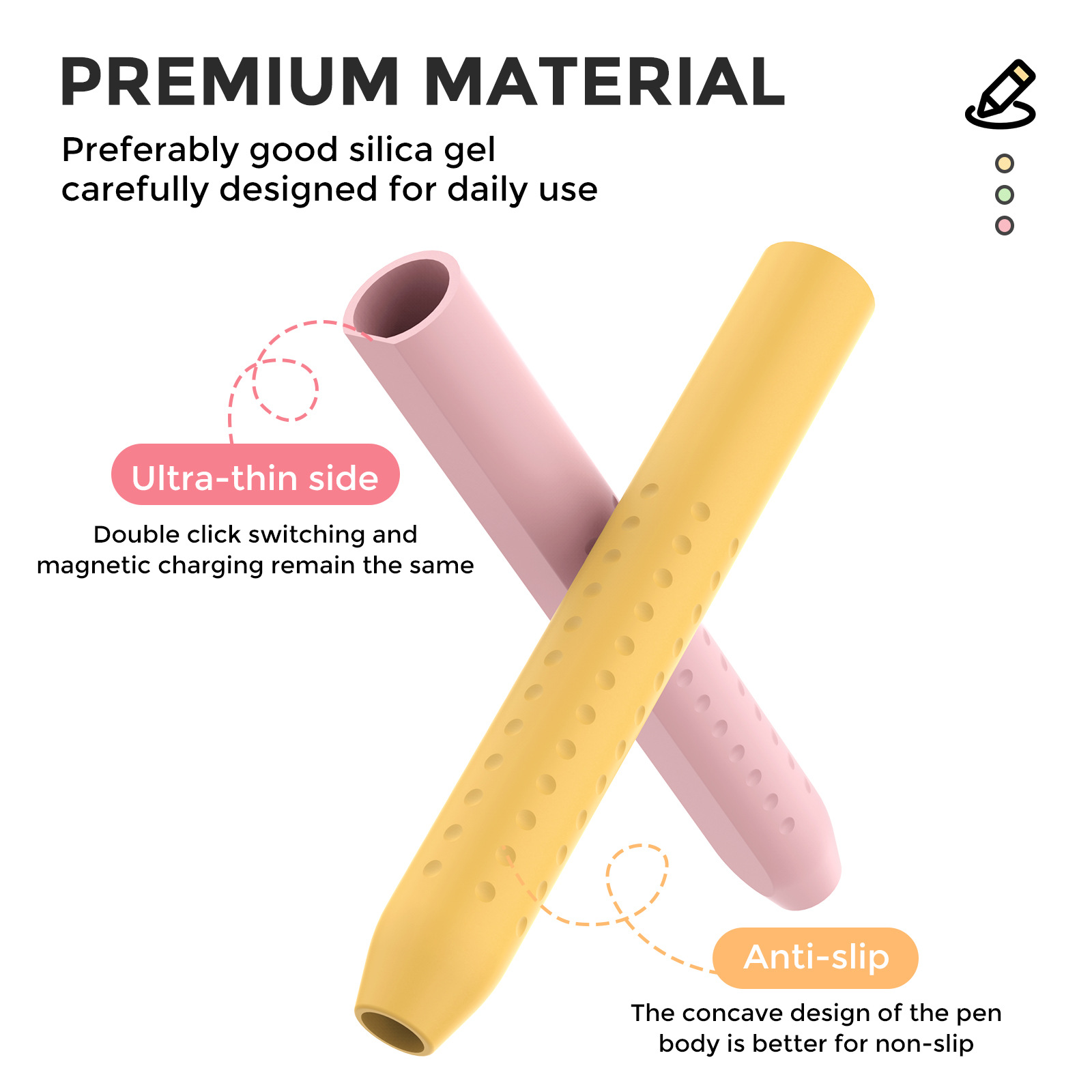 1PC Stylus Cover for Apple Pen - Pen Holder Magnetic avis et prix