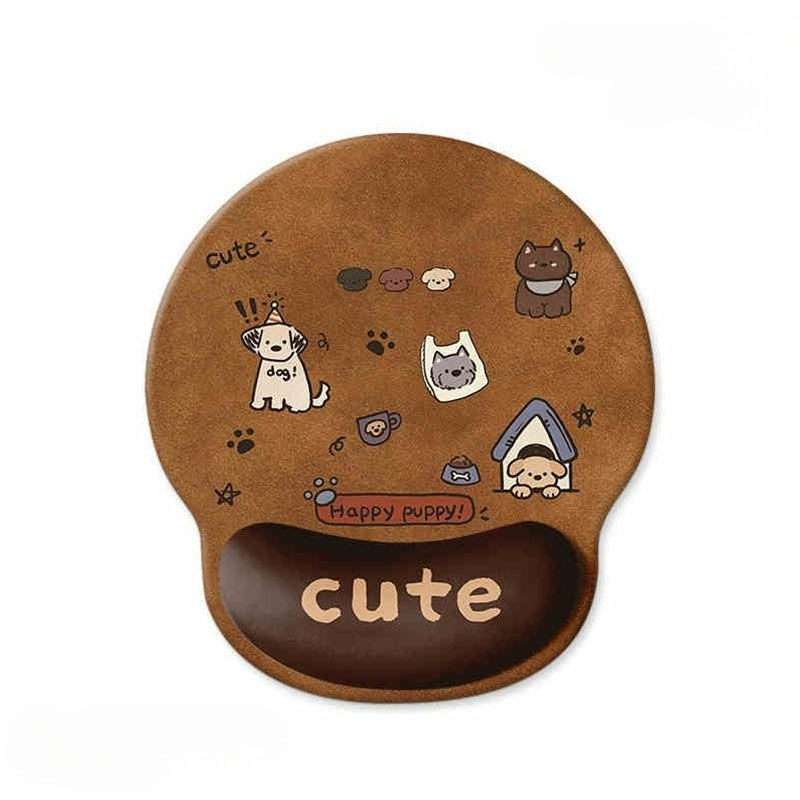 Cartoon Cute Mouse Pad Puppy W - Keyboard Wrist Pad Leather avis et prix