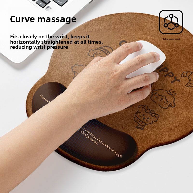 Cartoon Cute Mouse Pad Puppy W - Keyboard Wrist Pad Leather avis et prix