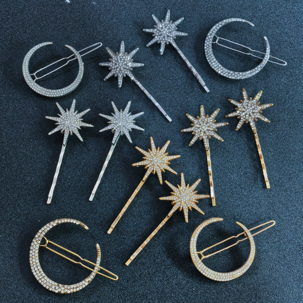 3/4 pcs set Crystal Star Hairp - Tech Hair Accessories avis et prix