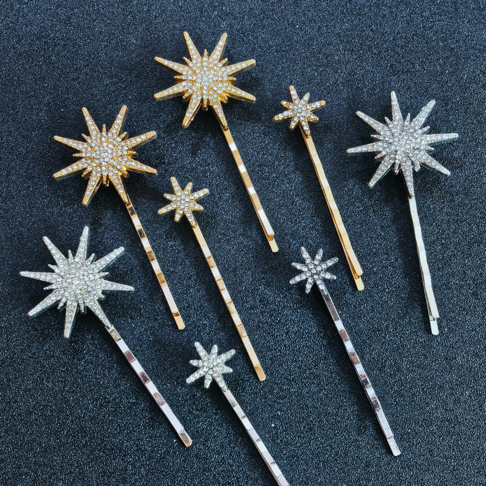 3/4 pcs set Crystal Star Hairp - Tech Hair Accessories avis et prix