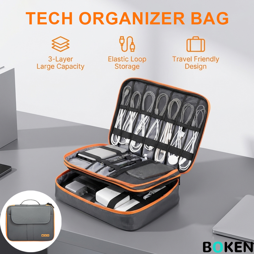 Large Capacity Tech Organizer  - Tech Accessories Travel Organizer Pouch avis et prix