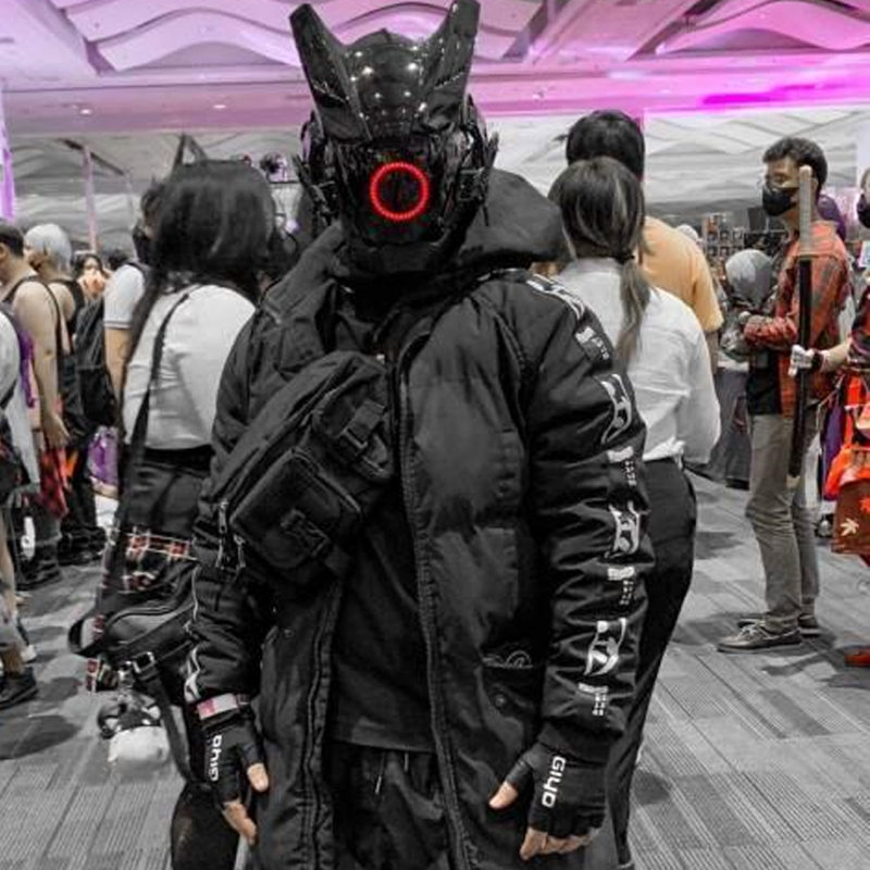 Cyberpunk LED Mask Cosplay Mas - Tech Wear Accessories avis et prix