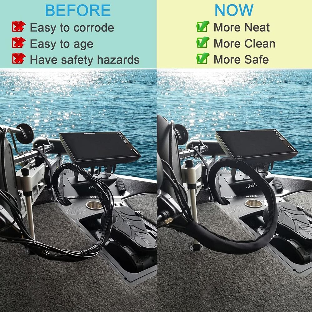 Trolling Motor Cable Organizer - Cable Sleeve Neoprene avis et prix