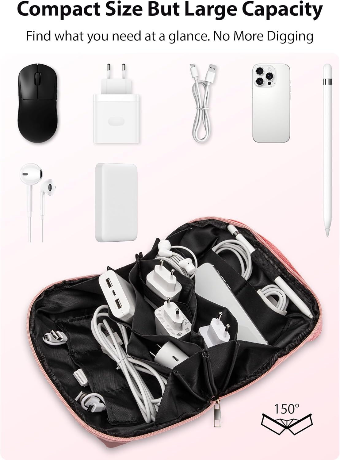 Large Capacity Backpack Organi - Tech Accessories Travel Organizer Pouch avis et prix