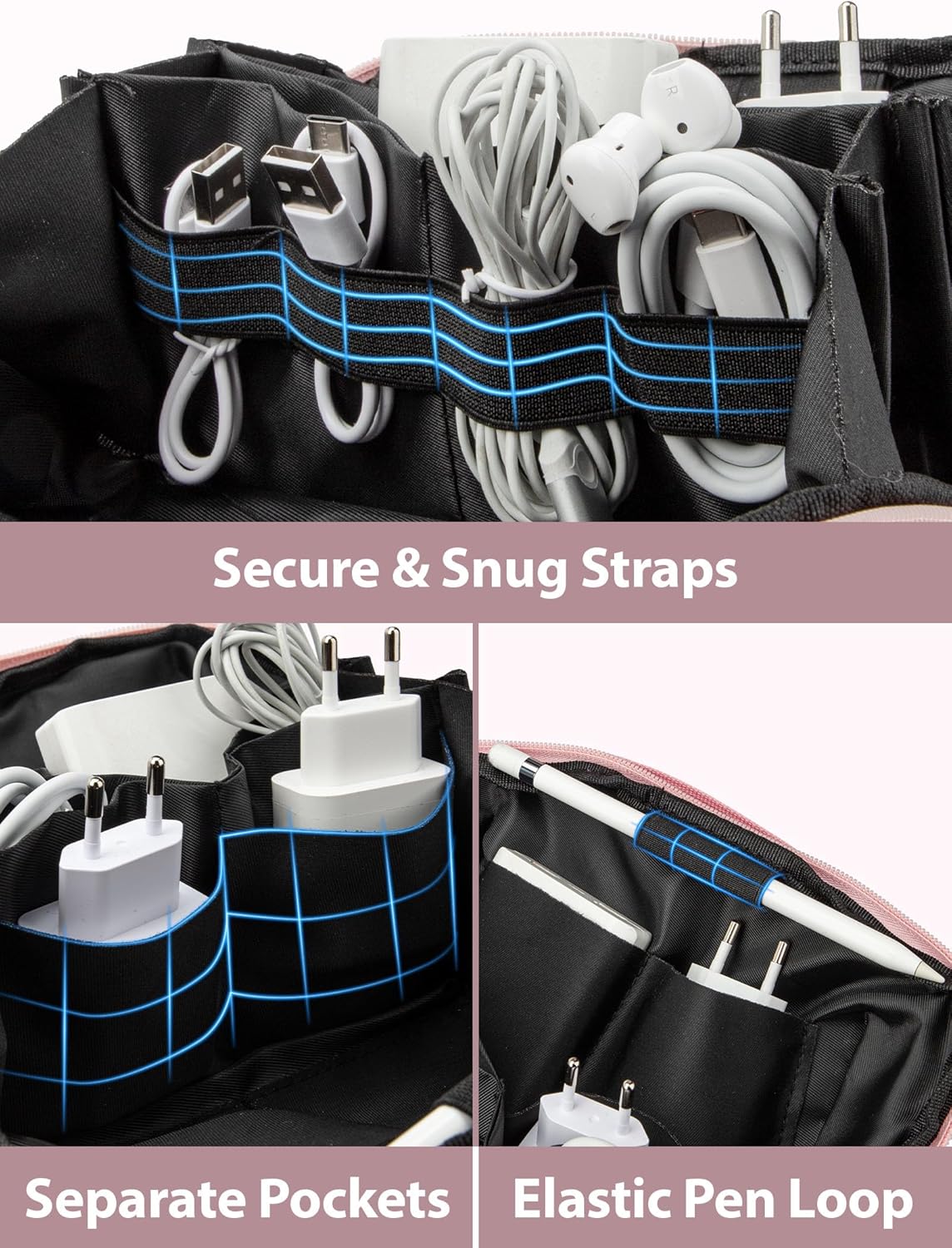 Large Capacity Backpack Organi - Tech Accessories Travel Organizer Pouch avis et prix