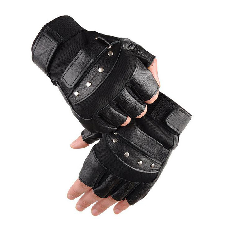 Men's Half Finger Leather Fitn - Tech Wear Accessories avis et prix