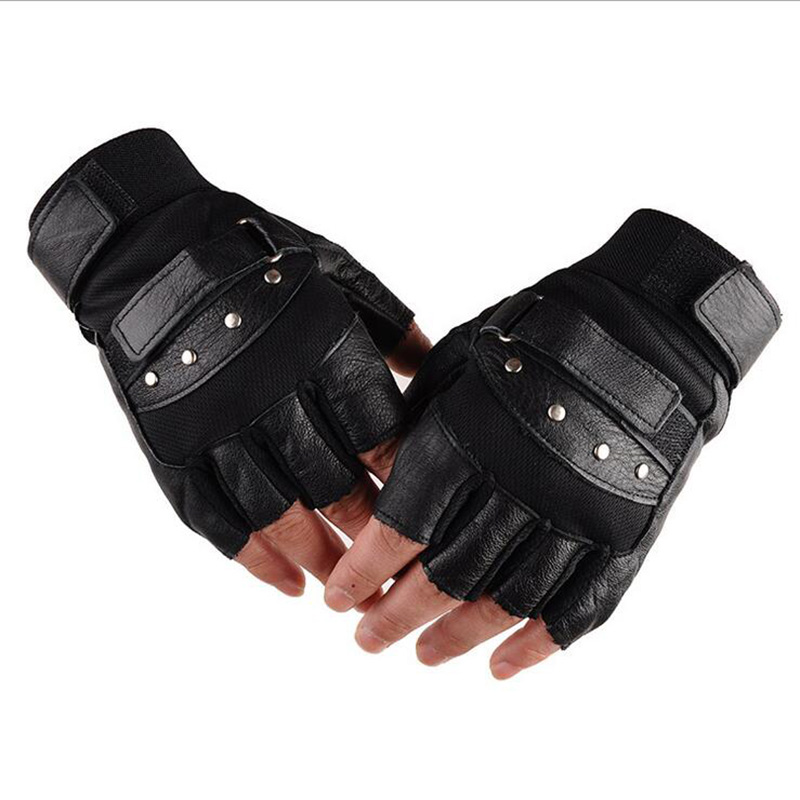 Men's Half Finger Leather Fitn - Tech Wear Accessories avis et prix