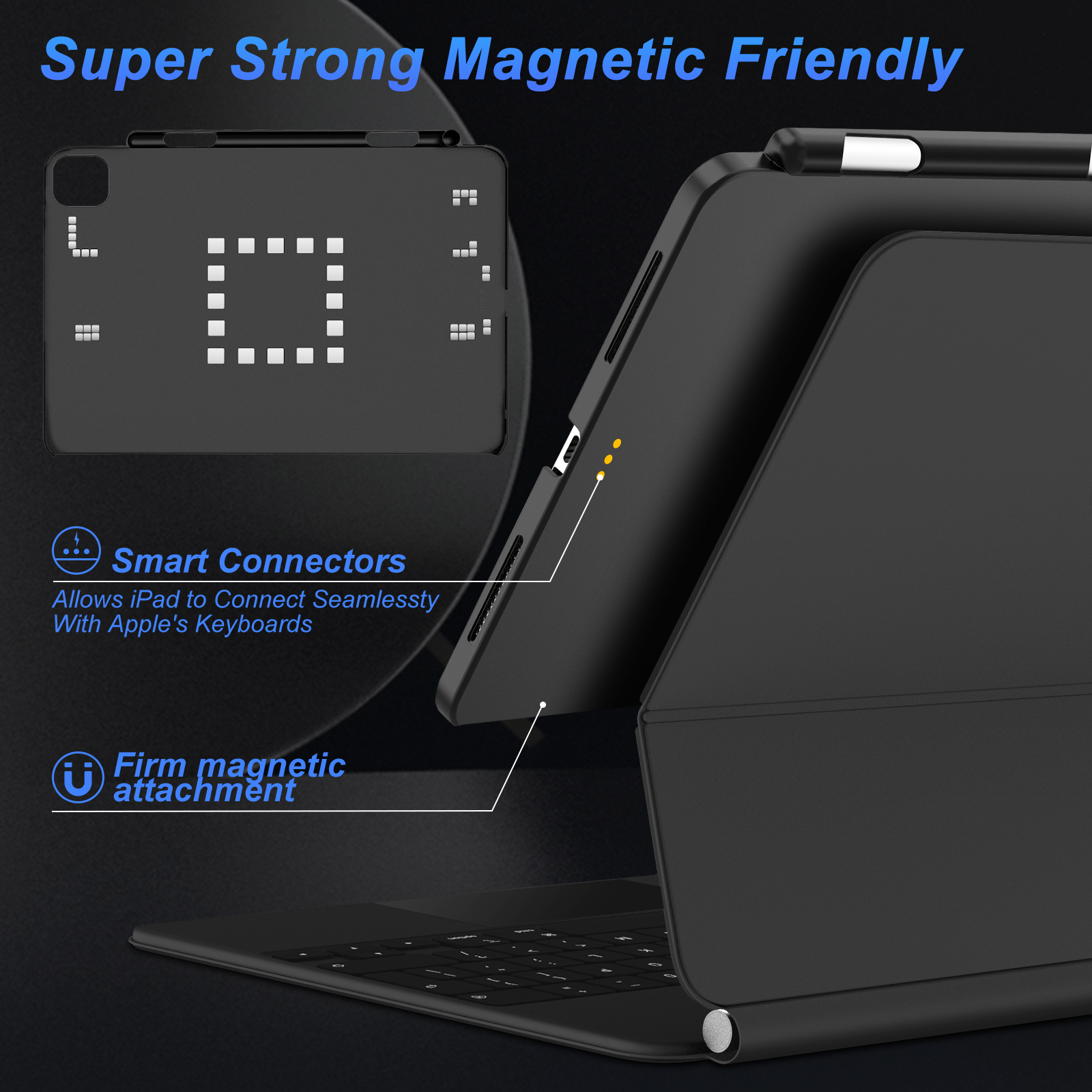 GOOJODOQ Magnetic Case for iPa - Pen Holder Magnetic avis et prix