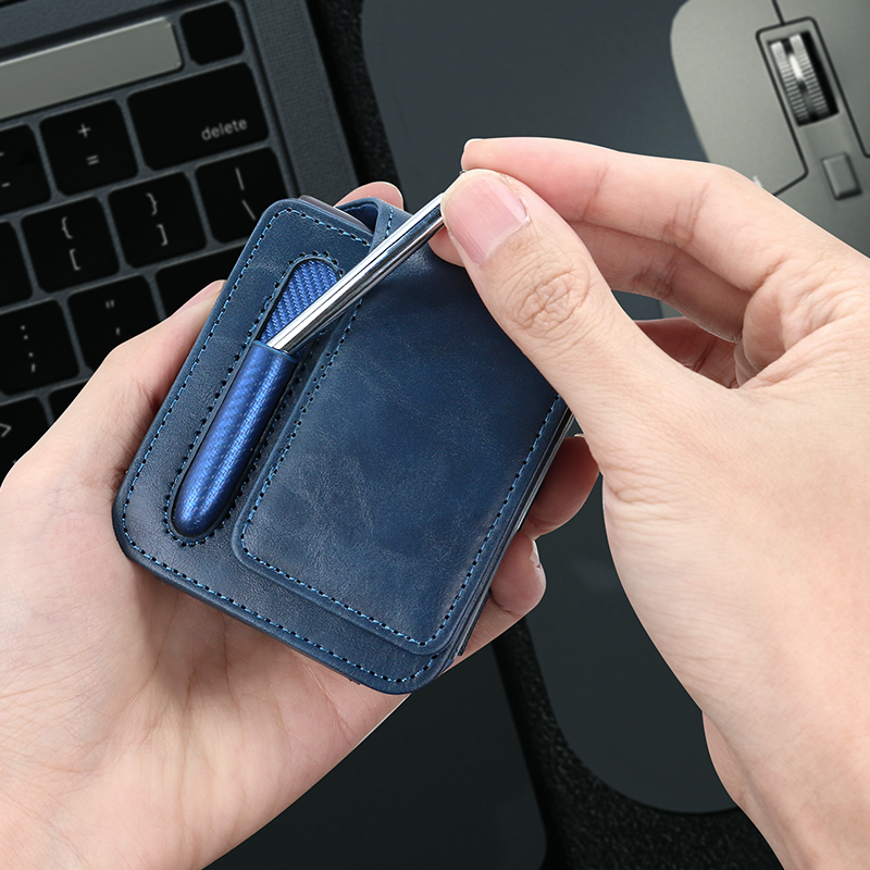 PU Leather Flip Mobile Phone B - Pen Holder Magnetic avis et prix